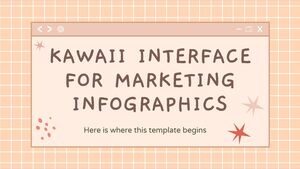 Kawaii-Schnittstelle für Marketing-Infografiken