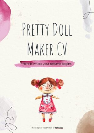 CV del creatore di bambole graziose