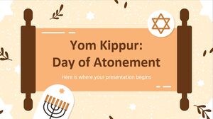 Yom Kippour : Jour des Expiations