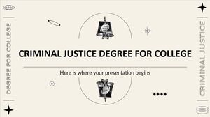 Licenciatura en justicia penal para la universidad