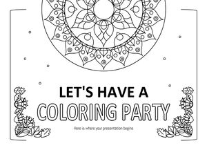 ¡Hagamos una fiesta para colorear!