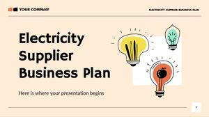 Plano de negócios do fornecedor de eletricidade