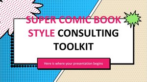 Kit de herramientas de consultoría al estilo de un súper cómic