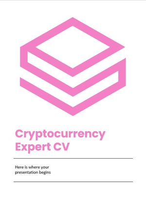 Cryptocurrency Expert CV