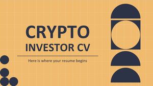 Minitemă CV pentru investitori cripto