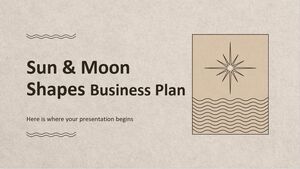 太陽と月の形のビジネスプラン