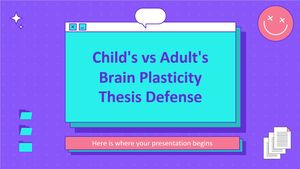 어린이와 성인의 뇌 가소성 - 논문 방어