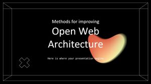 Методы улучшения открытой веб-архитектуры