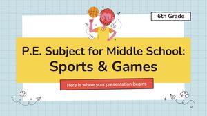 Disciplina de Educação Física para o Ensino Médio - 6ª Série: Esportes e Jogos
