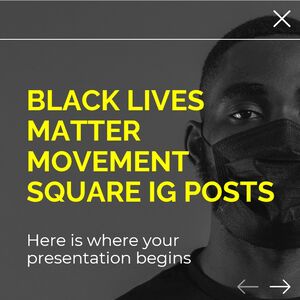 โพสต์ IG ของ Black Lives Matter Movement Square