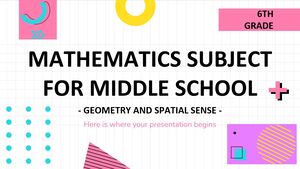 Matière de mathématiques pour le collège - 6e année : Géométrie et sens de l'espace