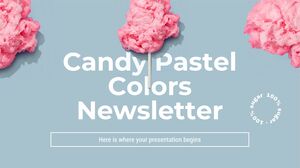 Buletin informativ Candy Pastel Colors