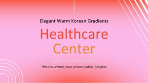 Centro sanitario elegante con gradienti coreani caldi