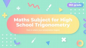 Disciplina de Matemática para Ensino Médio - 9º Ano: Trigonometria