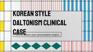 Korean Style Daltonism Clinical Case