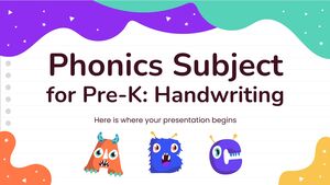 Materia de fonética para preescolar: escritura a mano
