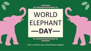 Giornata mondiale dell'Elefante