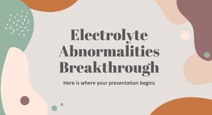 Anomalii electrolitice Breakthrough