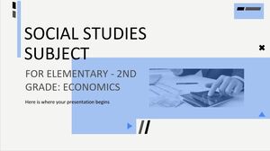 Disciplina de Estudos Sociais para Ensino Fundamental - 2º Ano: Economia