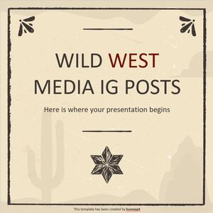 Post IG sui social media del selvaggio West