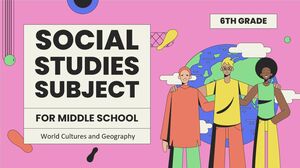 Materia di studi sociali per la scuola media - 6a elementare: Culture del mondo e geografia