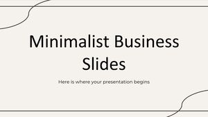 Diapositivas de negocios minimalistas