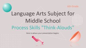 중학교 과정 기술을 위한 언어 과목 "소리내어 생각하기"