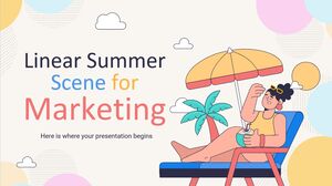 Linear Summer Scene for Marketing