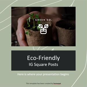Postagens quadradas IG ecológicas