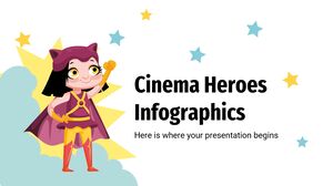 Infográficos dos heróis do cinema