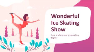 Maravilhoso show de patinação no gelo