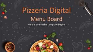 Цифровое меню для пиццерии