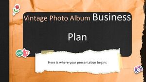 Plan de negocios de álbum de fotos vintage