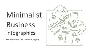 Infográficos de negócios minimalistas