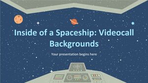 În interiorul unei nave spațiale: fundaluri pentru apeluri video