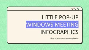 Mică infografică pentru întâlniri cu ferestre pop-up