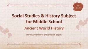 Materia di studi sociali e storia per la scuola media - 6a elementare: storia del mondo antico