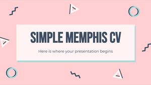 Einfacher Lebenslauf aus Memphis