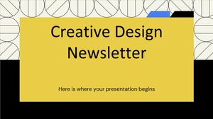 Buletin informativ de design creativ