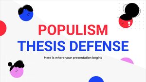 Defesa de tese sobre populismo