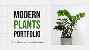 Portefeuille de plantes modernes