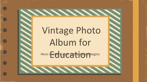 Vintage-Fotoalbum für Bildung