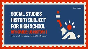 Предмет обществознания/истории для средней школы – 9 класс: История США I