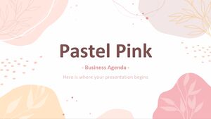 Agenda de negócios rosa pastel