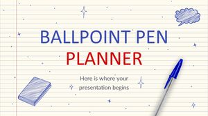 Planificateur de stylo à bille