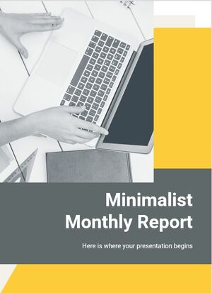 Rapport mensuel minimaliste (A4)
