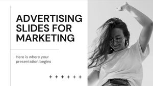 마케팅을 위한 광고 슬라이드