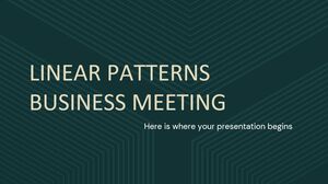 Reunión de negocios de patrones lineales