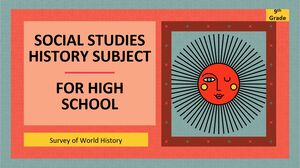 Materia de estudios sociales e historia para la escuela secundaria - noveno grado: estudio de la historia mundial