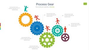 Five gear linkage PPT graphics